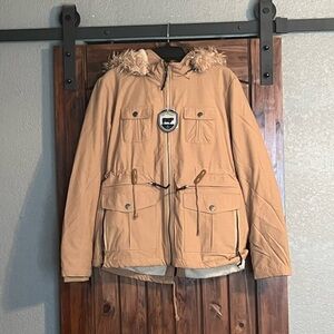 STS Ranchwear Tan Jacket with Fur Trim